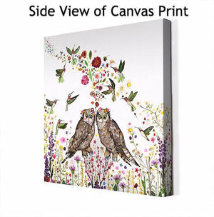 Ruby Throated Hummingbird Watch - Canvas Giclée Print