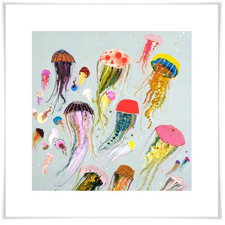 Floating Jellyfish - Paper Giclée Print