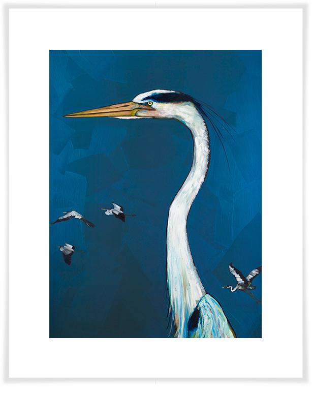 Great Blue Heron - Paper Giclée Print