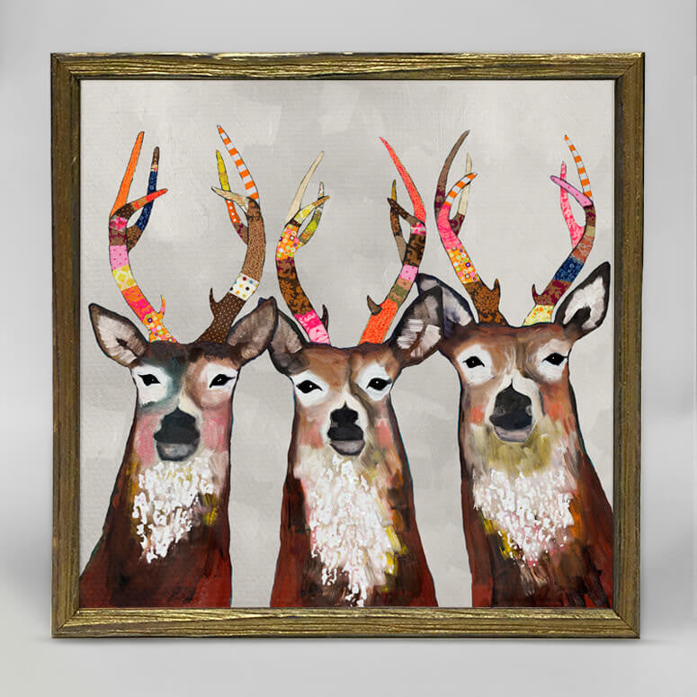 Holiday - Designer Deer Embellished Mini Print 6"x6"