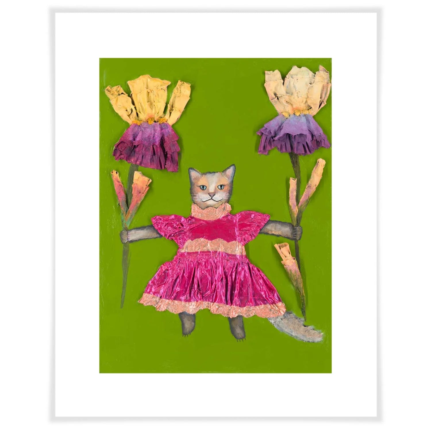 Kitty Dress - Paper Giclée Print