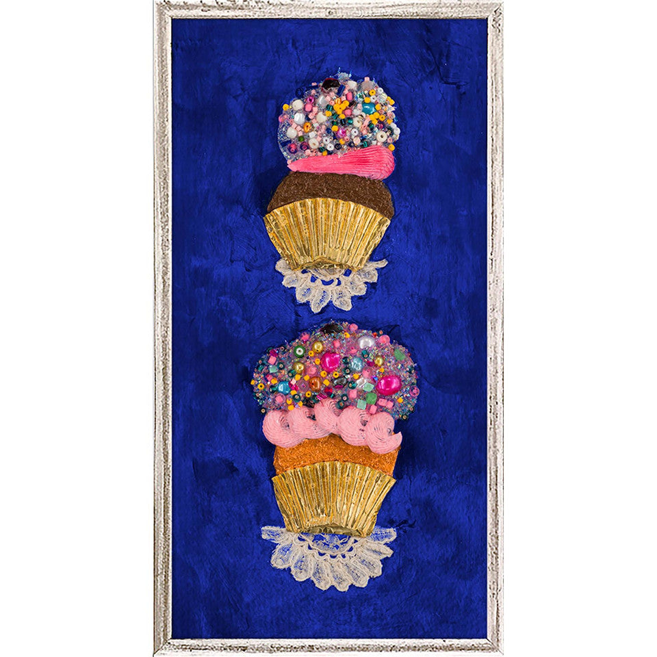 Cupcake Stack in Navy - Mini Print