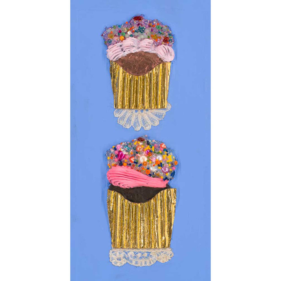 Cupcake Stack - Canvas Giclée Print