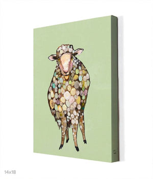 1 Woolly Sheep - Canvas Giclée Print