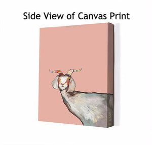 One Goat - Canvas Giclée Print