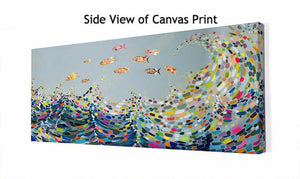 Vivid Waves - Canvas Giclée Print