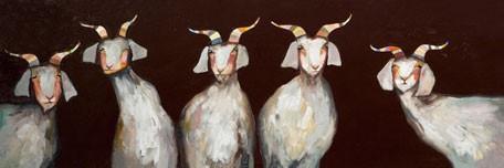 goats baby nursery art print