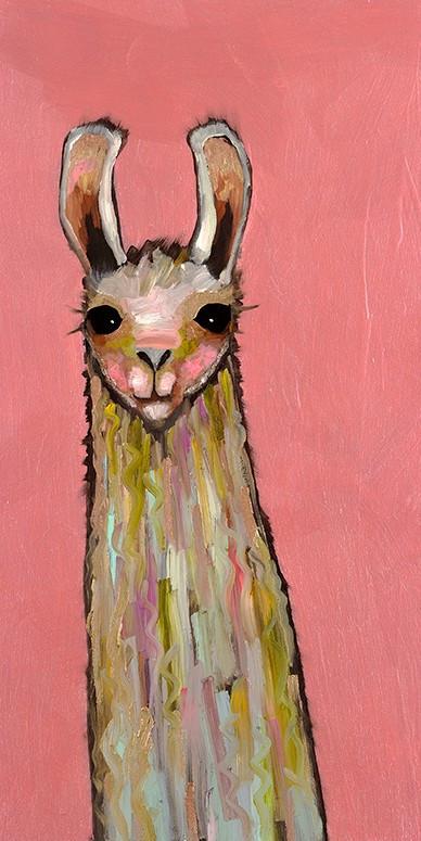 baby llama nursery wall art print
