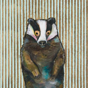 badger nursery baby wall art print