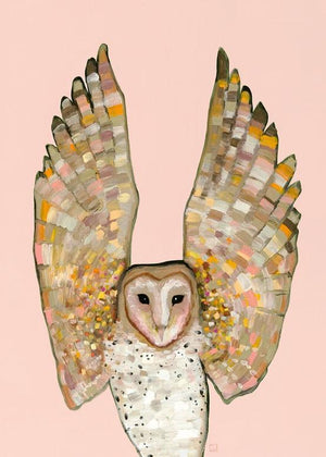 Owl baby nursery wall art print