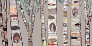 Birch Trees Natural - Canvas Giclée Print