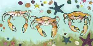 Crabs & Starfish - Canvas Giclée Print