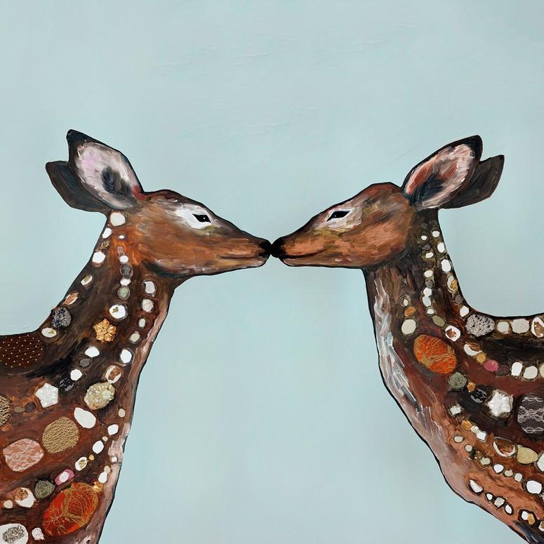 Deer Duo - Canvas Giclée Print
