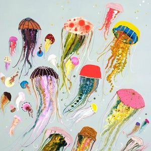 Floating Jellyfish - Canvas Giclée Print