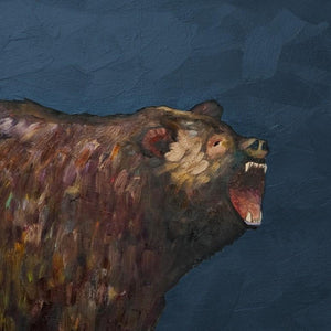 Grizzly Roar - Canvas Giclée Print