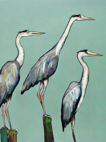 Heron Focus - Canvas Giclée Print
