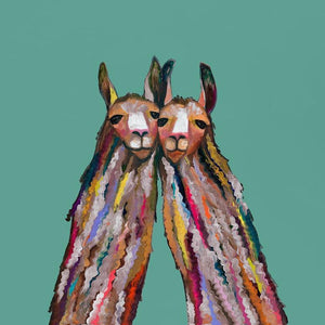Llama Duo - Canvas Giclée Print