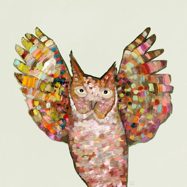 Owl Hooray - Canvas Giclée Print