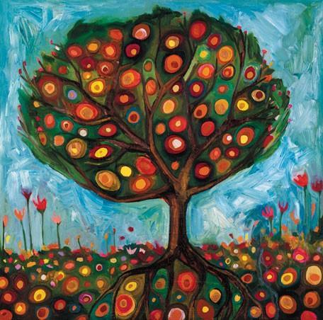 Pomegranate Tree - Canvas Giclée Print