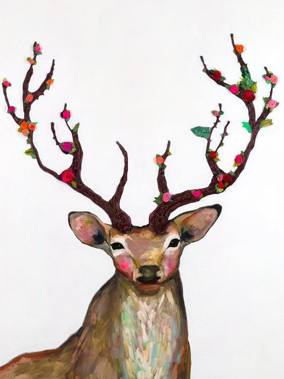 Rosy Buck - Canvas Giclée Print