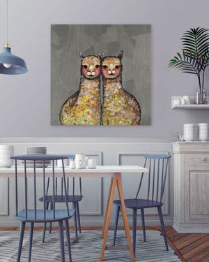 Alpaca Duo - Canvas Giclée Print