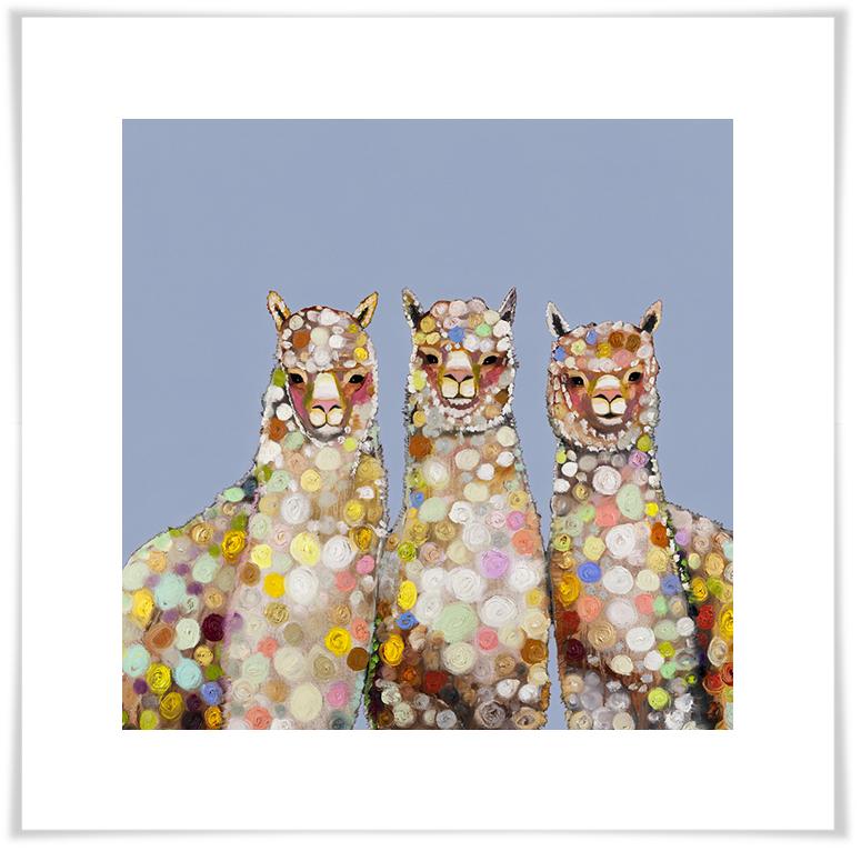 Alpaca Trio - Paper Giclée Print