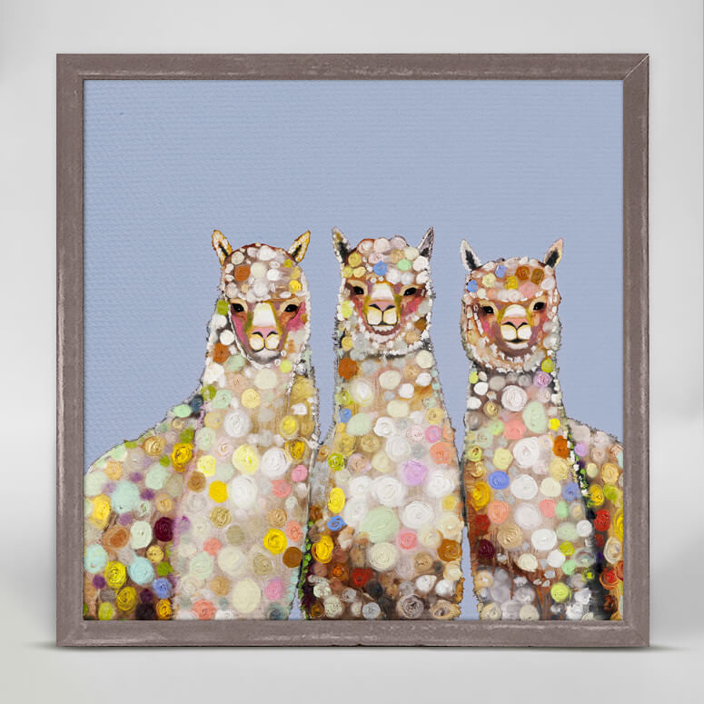 Alpaca Trio Mini Print 6"x6"