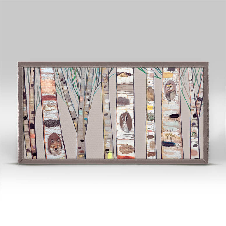 Birch Trees - Natural Mini Print 10"x5"