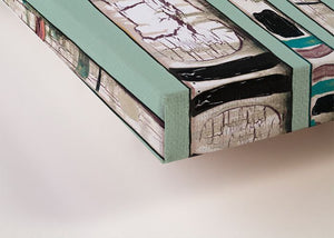 Birch Trunks on Mint - Canvas Giclée Print