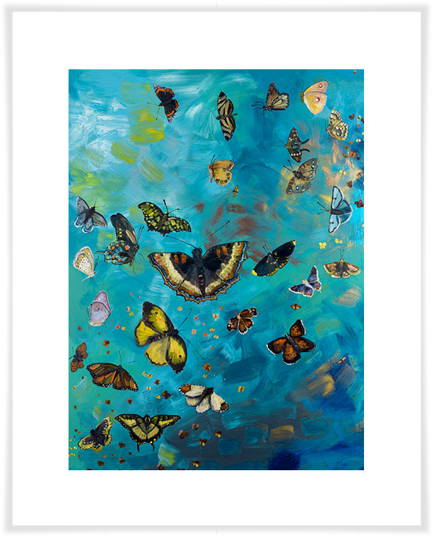 Butterfly Flurry - Paper Giclée Print