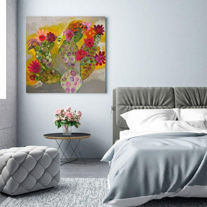 Cacti in Bloom - Canvas Giclée Print
