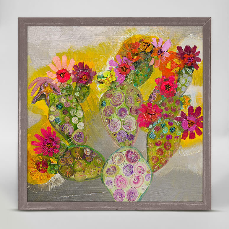 Cacti in Bloom Mini Print 6"x6"