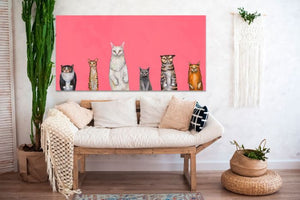 Cats Cats Cats - Canvas Giclée Print