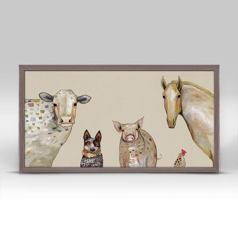 Cattle Dog and Crew Mini Print 10"x5"