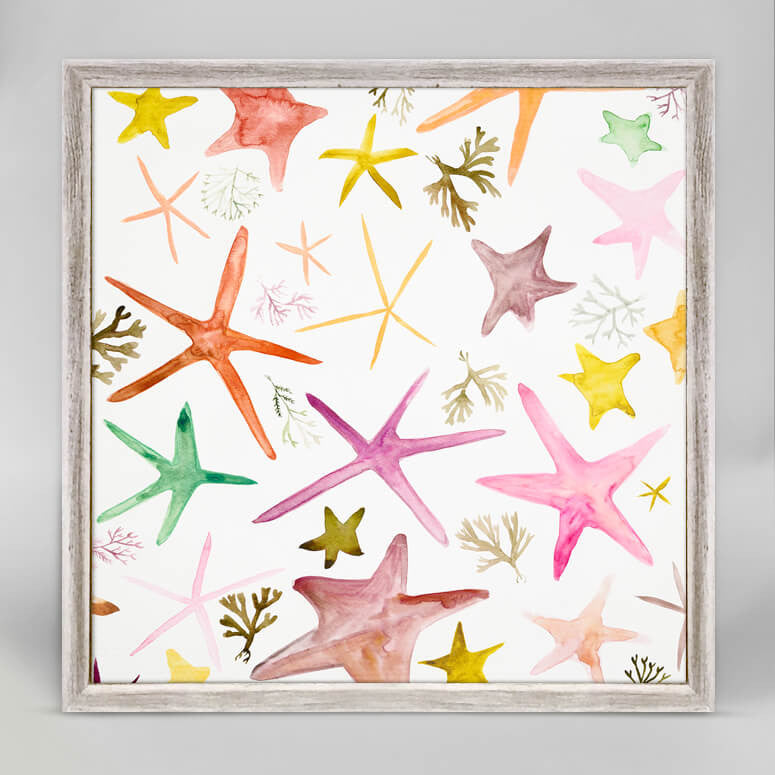 Colorful Starfish Mini Print 6"x6"