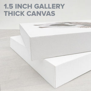 Fawn Triplets White - Canvas Giclée Print