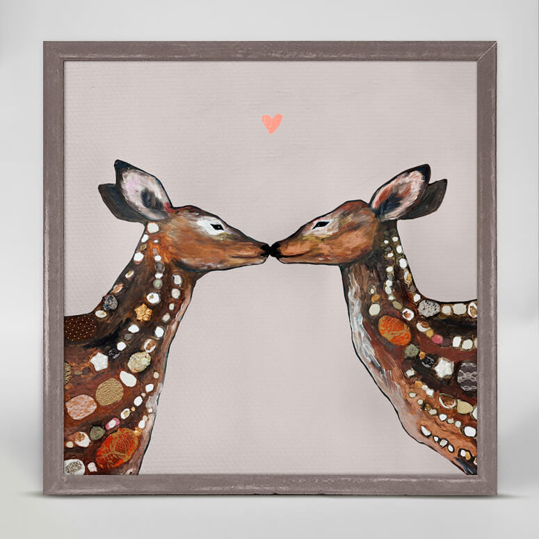 Deer Love - Heart Neutral Mini Print 6"x6"