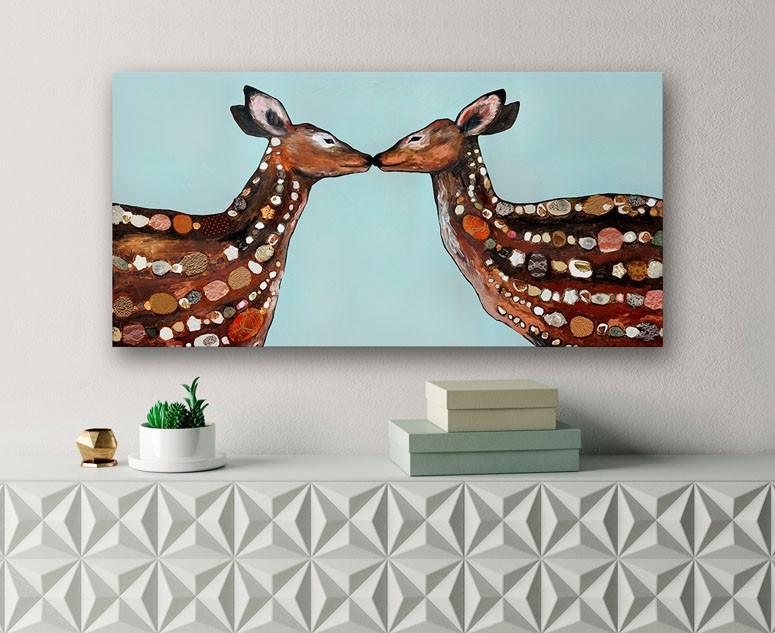 Deer Love - Canvas Giclée Print