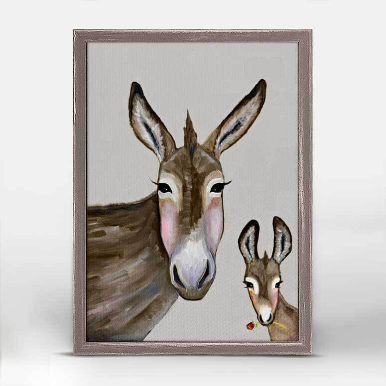 Donkey and Baby Mini Print 5"x7"