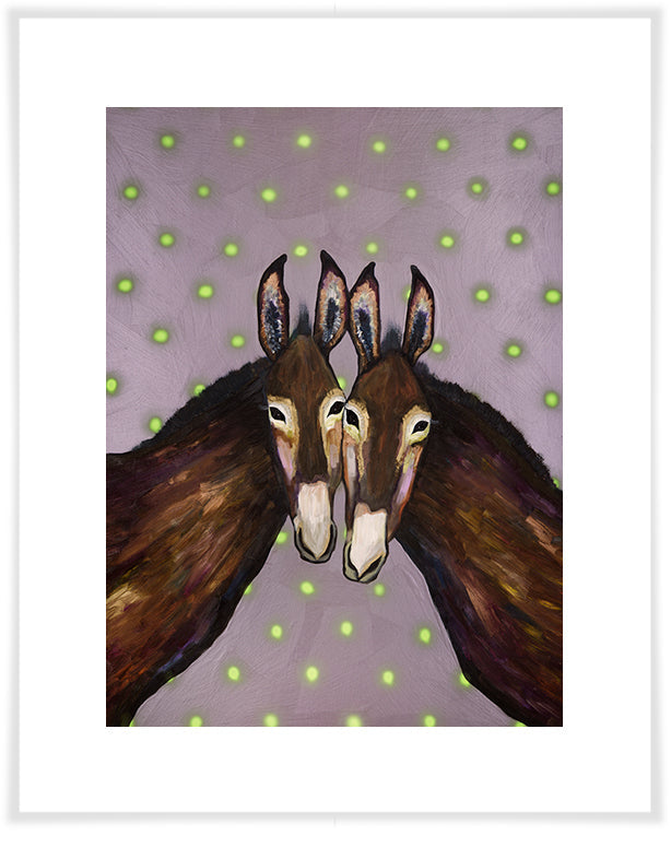 Donkey Duo - Paper Giclée Print