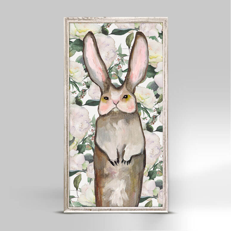 Forest Bunny - Floral Mini Print 5"x10"