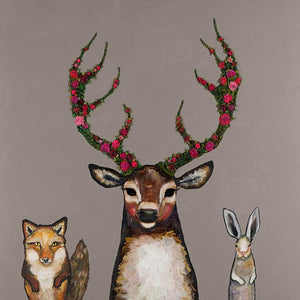 Fox, Buck & Hare - Canvas Giclée Print