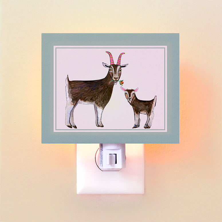 Goat with Baby Goat Night Light