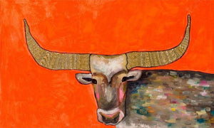 Golden Bull - Canvas Giclée Print