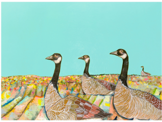 geese baby nursery art print