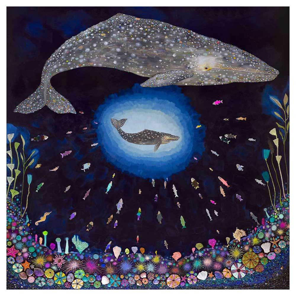Gray Whale Calf - Canvas Giclée Print