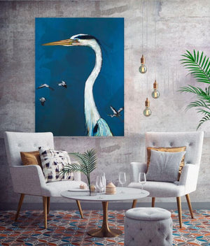 Great Blue Heron - Canvas Giclée Print