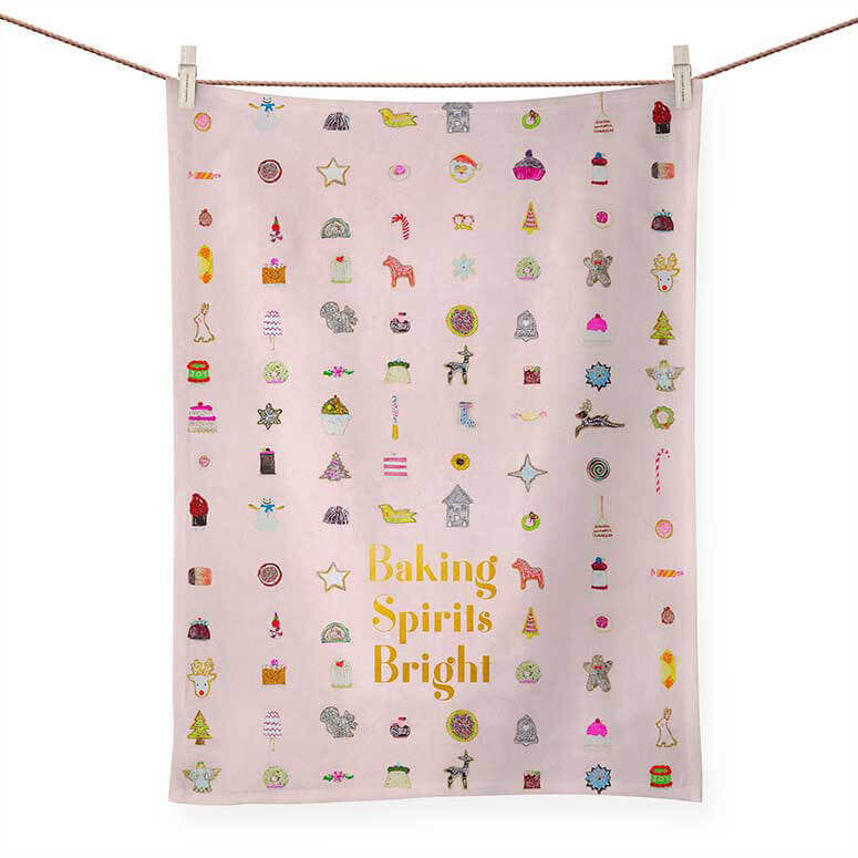 Holiday - Baking Spirits Bright Tea Towel
