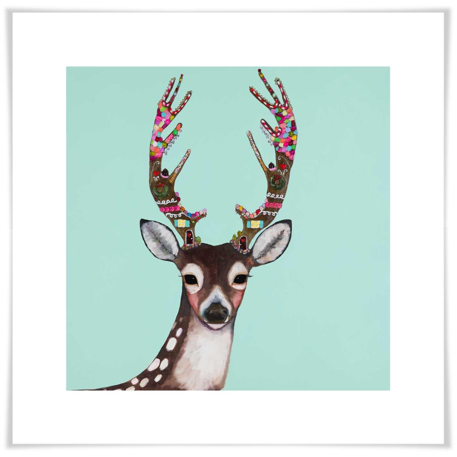 Holiday - Gingerbread Deer - Paper Giclée Print