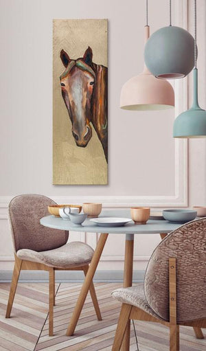 Horse on Gold - Canvas Giclée Print